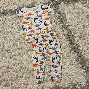 Cutie Pie Dreamers Dinosaur short sleeve Pajama set 12 months